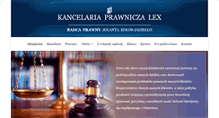 Desktop Screenshot of lexkancelaria.pl