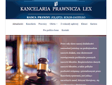 Tablet Screenshot of lexkancelaria.pl